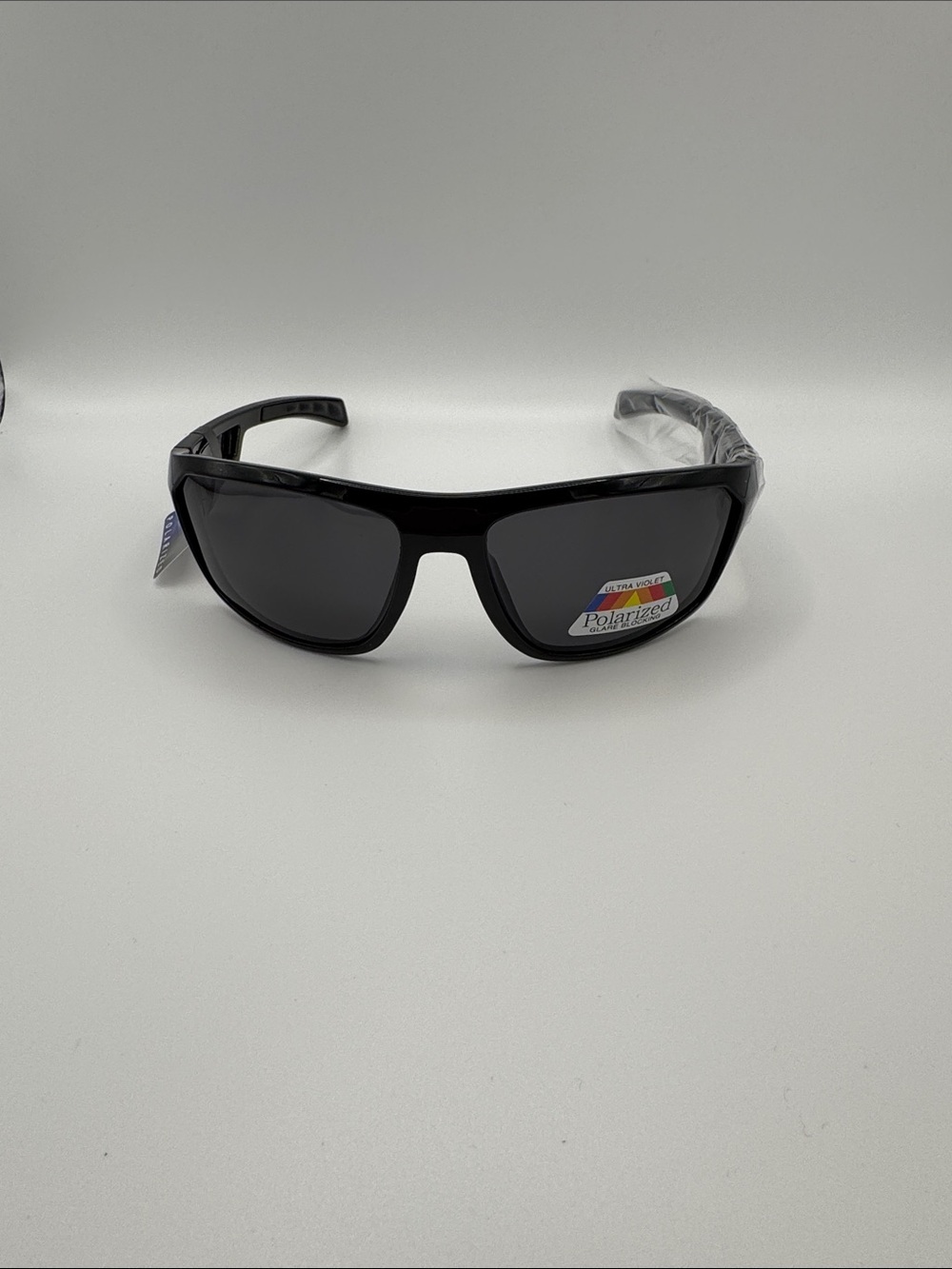 Polarized Black Wrap Sunglasses